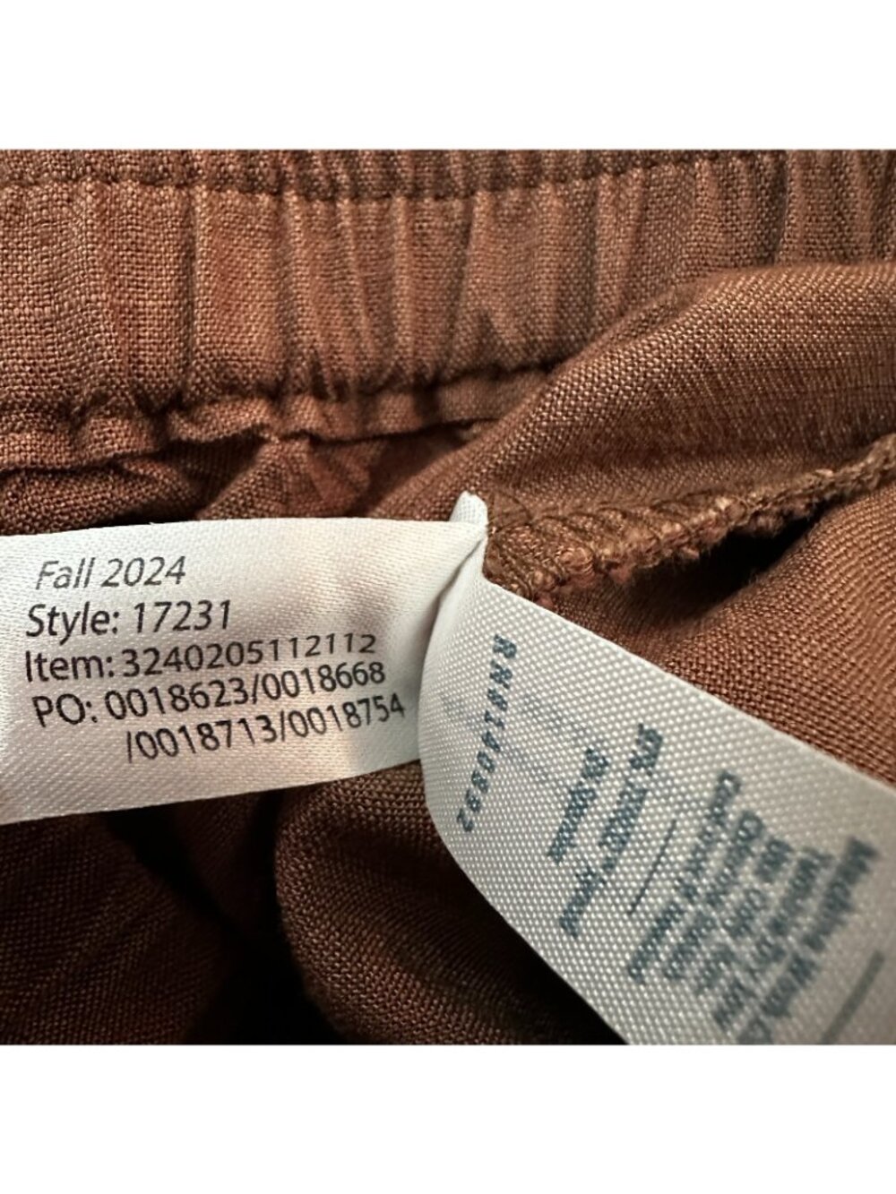 Marine Layer Allison Trouser Brown Wide Leg Pull On Lyocell Pants Women's SMALL - Picture 4 of 8